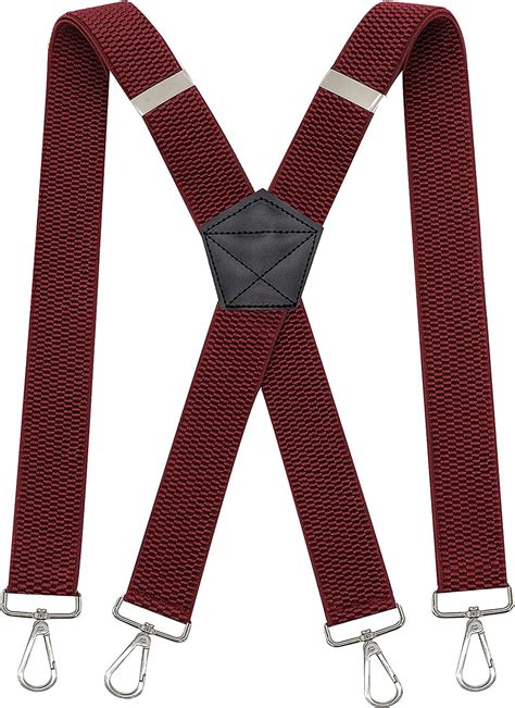 Men's suspenders with metal clasp attachment. . Amazon mens suspenders